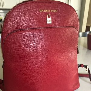 COPY - Michael Kors small red backpack bag